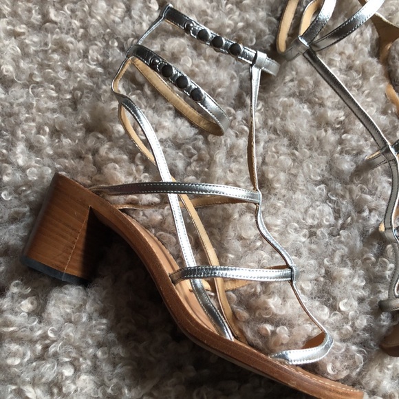Gorgeous Isabel Marant Gladiator Silver Sandals 39 - Picture 2 of 11